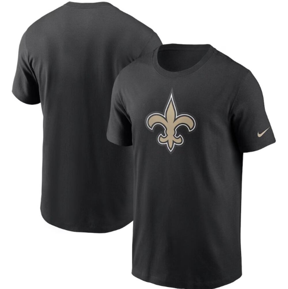 NIKE Men's New Orleans Saints Primary Logo T-Shirt Medium Black NWT N199-00A